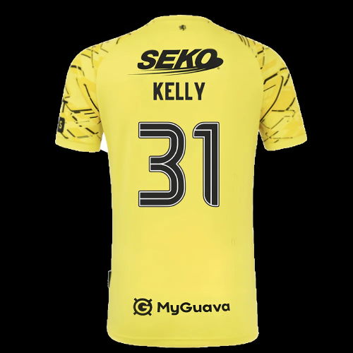 2025-2026 Rangers Home Goalkeeper Shirt (Yellow) - Kids (Kelly 31)