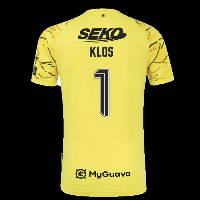 2025-2026 Rangers Home Goalkeeper Shirt (Yellow) - Kids (Klos 1)