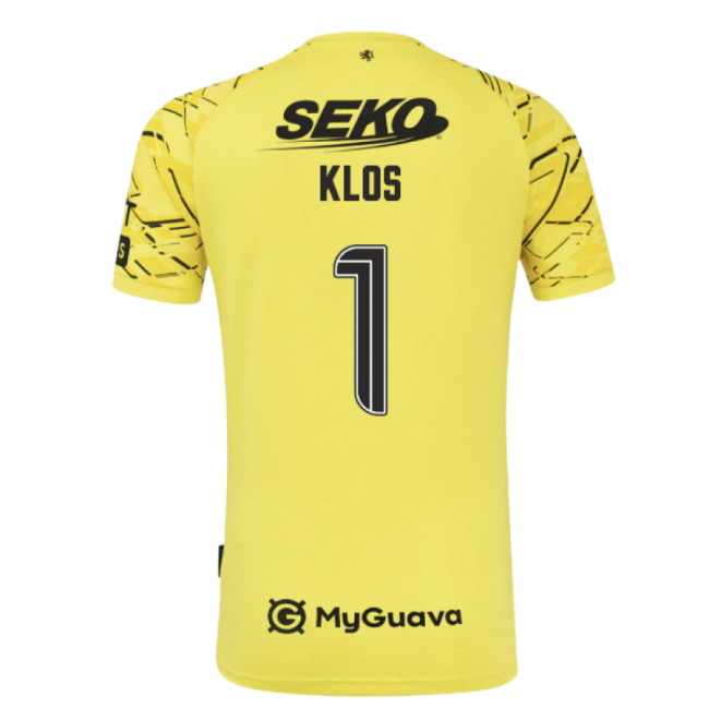 2025-2026 Rangers Home Goalkeeper Shirt (Yellow) - Kids (Klos 1)