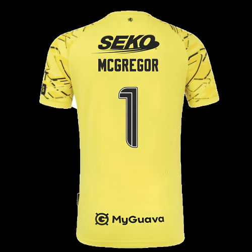 2025-2026 Rangers Home Goalkeeper Shirt (Yellow) - Kids (McGregor 1)