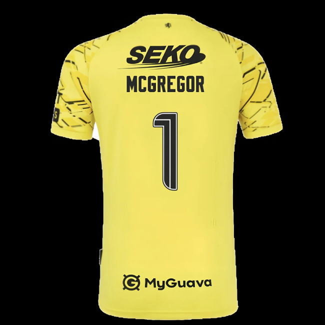 2025-2026 Rangers Home Goalkeeper Shirt (Yellow) - Kids (McGregor 1)