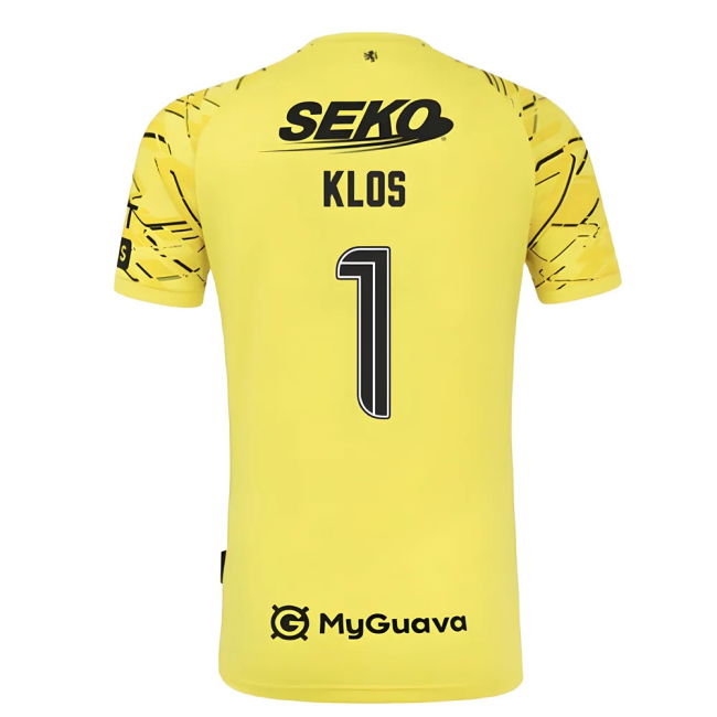 2025-2026 Rangers Home Goalkeeper Shirt (Yellow) (Klos 1)