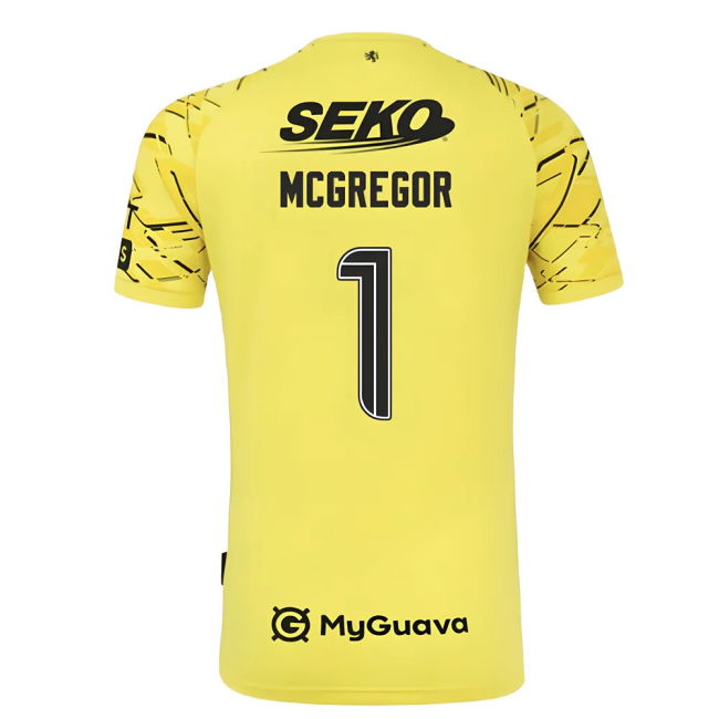 2025-2026 Rangers Home Goalkeeper Shirt (Yellow) (McGregor 1)