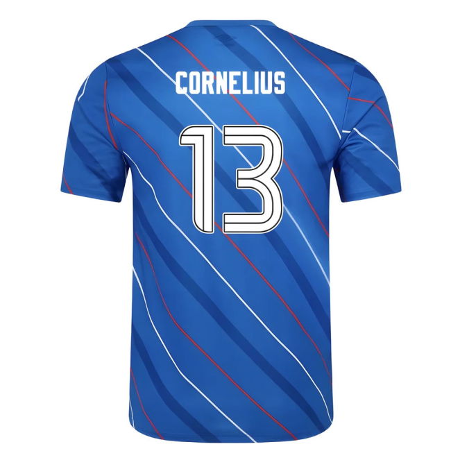 2025-2026 Rangers Home Pre Match Short Sleeve Tee (Lapis Blue) (Cornelius 13)