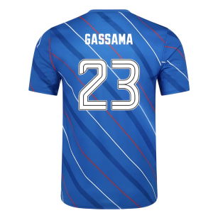 2025-2026 Rangers Home Pre Match Short Sleeve Tee (Lapis Blue) (Gassama 23)