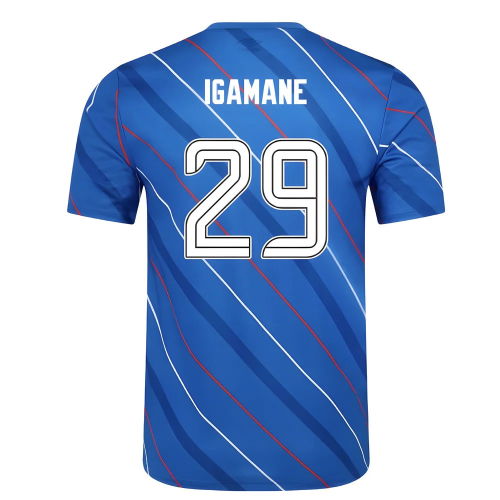 2025-2026 Rangers Home Pre Match Short Sleeve Tee (Lapis Blue) (Igamane 29)