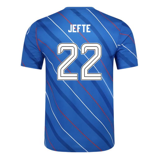 2025-2026 Rangers Home Pre Match Short Sleeve Tee (Lapis Blue) (Jefte 22)