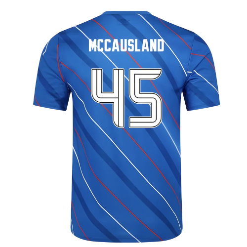 2025-2026 Rangers Home Pre Match Short Sleeve Tee (Lapis Blue) (McCausland 45)