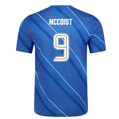 2025-2026 Rangers Home Pre Match Short Sleeve Tee (Lapis Blue) (McCoist 9)