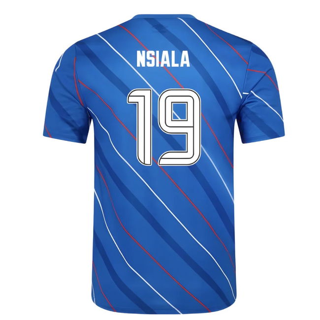 2025-2026 Rangers Home Pre Match Short Sleeve Tee (Lapis Blue) (Nsiala 19)