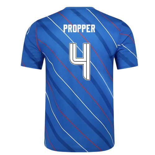 2025-2026 Rangers Home Pre Match Short Sleeve Tee (Lapis Blue) (Propper 4)