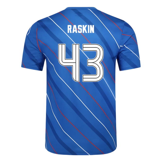 2025-2026 Rangers Home Pre Match Short Sleeve Tee (Lapis Blue) (Raskin 43)