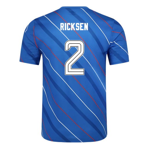 2025-2026 Rangers Home Pre Match Short Sleeve Tee (Lapis Blue) (Ricksen 2)