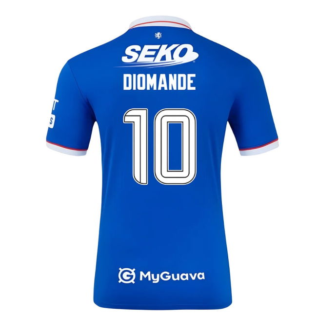 2025-2026 Rangers Home Shirt (Kids) (Diomande 10)