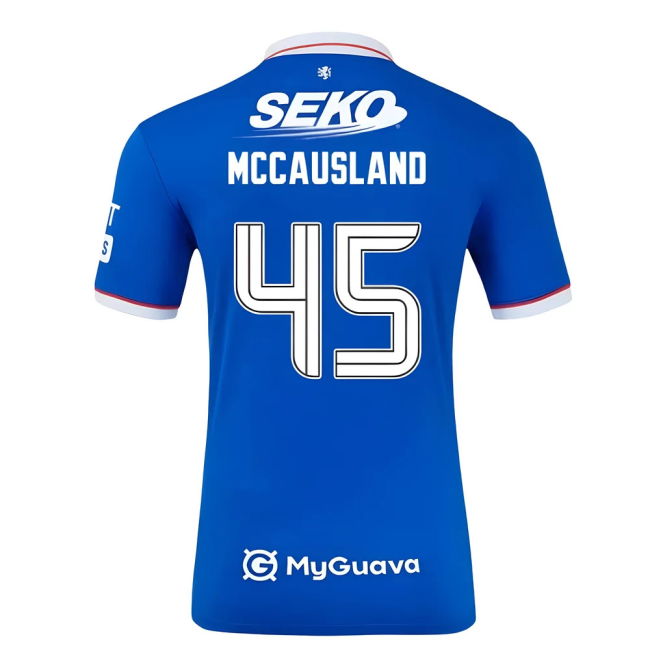 2025-2026 Rangers Home Shirt (Kids) (McCausland 45)