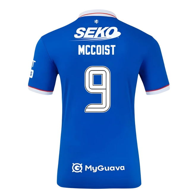 2025-2026 Rangers Home Shirt (Kids) (McCoist 9)