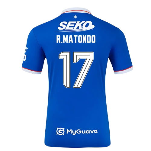 2025-2026 Rangers Home Shirt (Kids) (R.Matondo 17)
