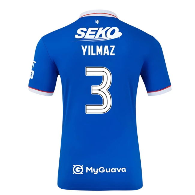 2025-2026 Rangers Home Shirt (Kids) (Yilmaz 3)