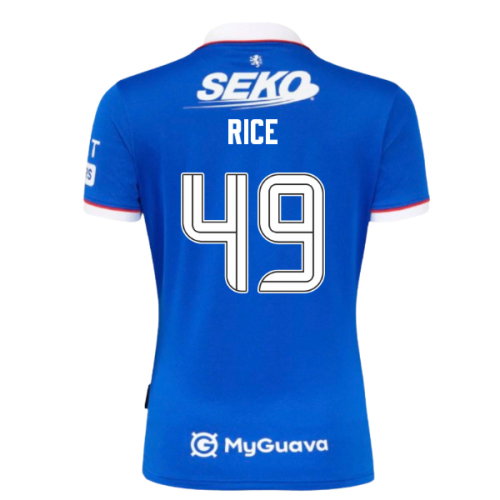 2025-2026 Rangers Home Shirt - Womens (Rice 49)