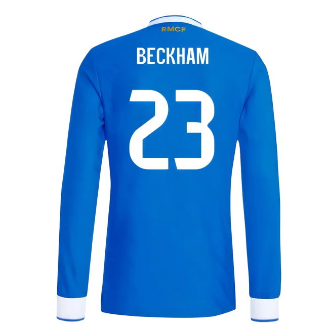 2025-2026 Real Madrid Authentic Long Sleeve Third Shirt (Beckham 23)