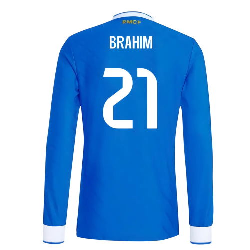 2025-2026 Real Madrid Authentic Long Sleeve Third Shirt (Brahim 21)
