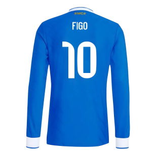 2025-2026 Real Madrid Authentic Long Sleeve Third Shirt (Figo 10)