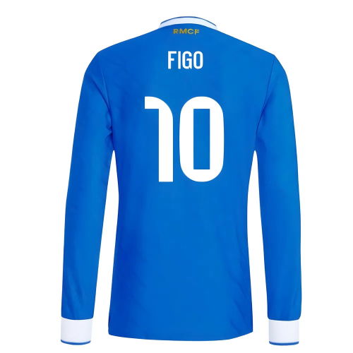 2025-2026 Real Madrid Authentic Long Sleeve Third Shirt (Figo 10)