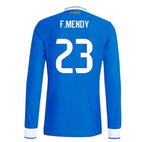 2025-2026 Real Madrid Authentic Long Sleeve Third Shirt (F.Mendy 23)