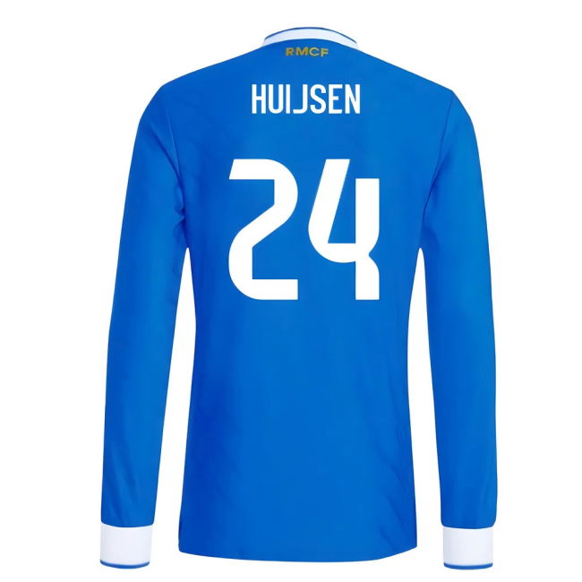 2025-2026 Real Madrid Authentic Long Sleeve Third Shirt (Huijsen 24)