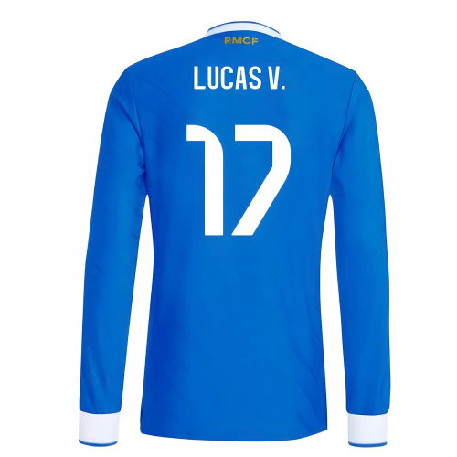 2025-2026 Real Madrid Authentic Long Sleeve Third Shirt (Lucas V. 17)