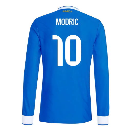 2025-2026 Real Madrid Authentic Long Sleeve Third Shirt (Modric 10)