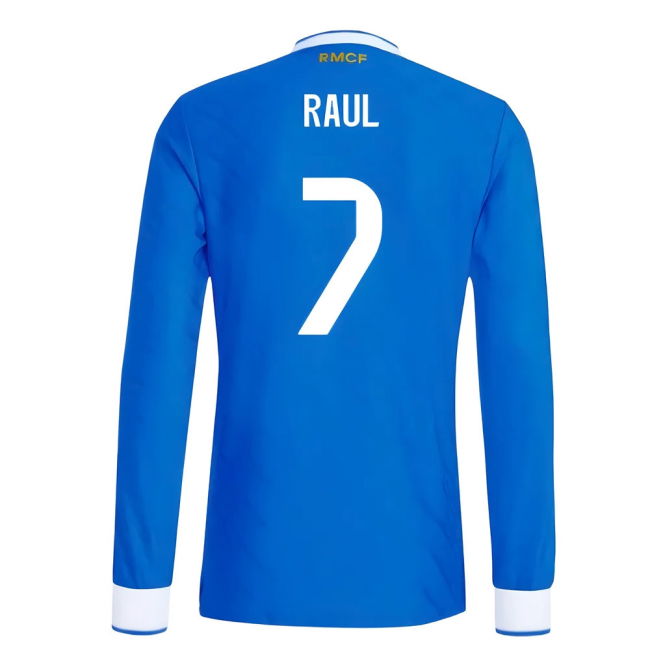 2025-2026 Real Madrid Authentic Long Sleeve Third Shirt (Raul 7)