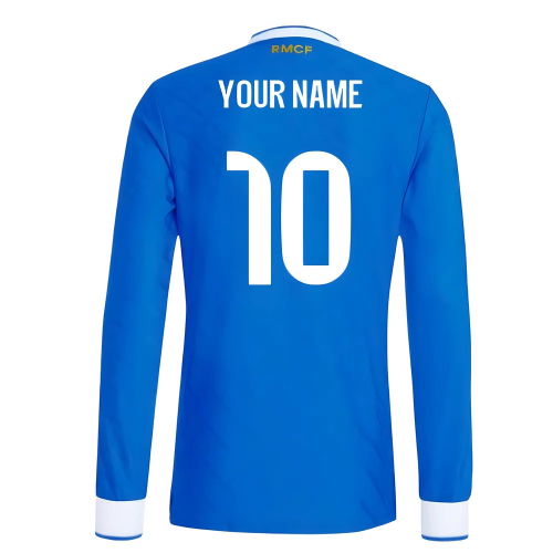 2025-2026 Real Madrid Authentic Long Sleeve Third Shirt (Your Name)