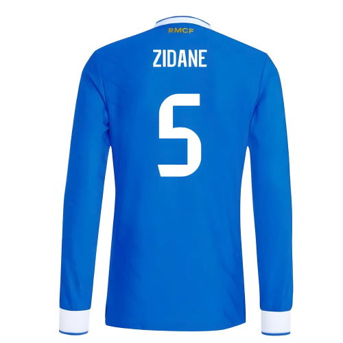 2025-2026 Real Madrid Authentic Long Sleeve Third Shirt (Zidane 5)