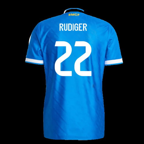 2025-2026 Real Madrid Authentic Third Shirt (Rudiger 22)