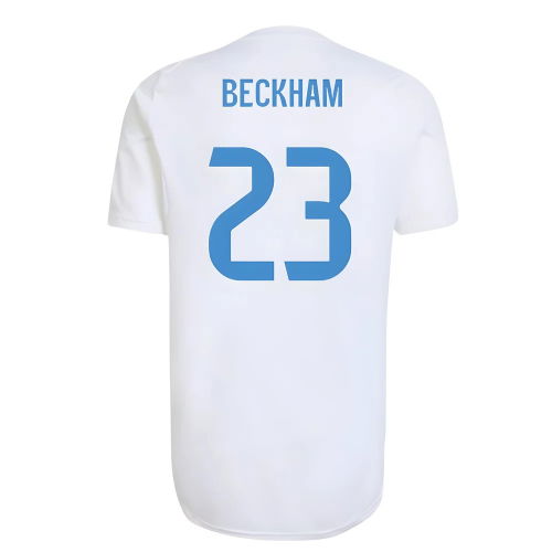 2025-2026 Real Madrid EU Training Jersey (White) (Beckham 23)