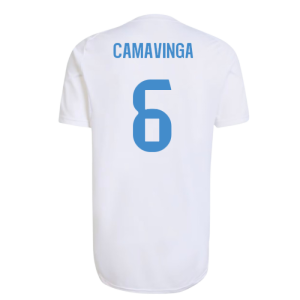 2025-2026 Real Madrid EU Training Jersey (White) (Camavinga 6)