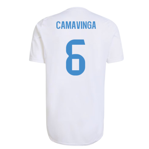 2025-2026 Real Madrid EU Training Jersey (White) (Camavinga 6)