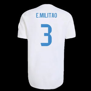 2025-2026 Real Madrid EU Training Jersey (White) (E.Militao 3)