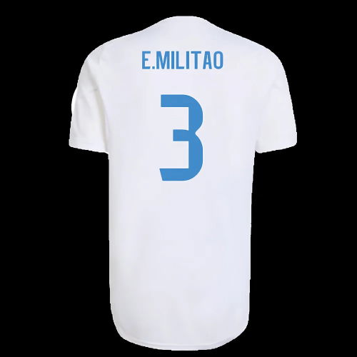 2025-2026 Real Madrid EU Training Jersey (White) (E.Militao 3)