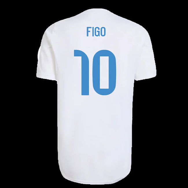 2025-2026 Real Madrid EU Training Jersey (White) (Figo 10)