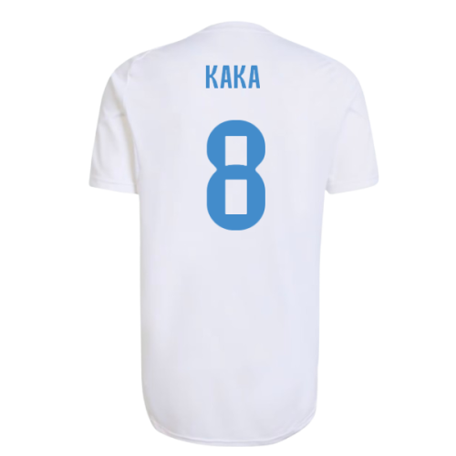 2025-2026 Real Madrid EU Training Jersey (White) (Kaka 8)