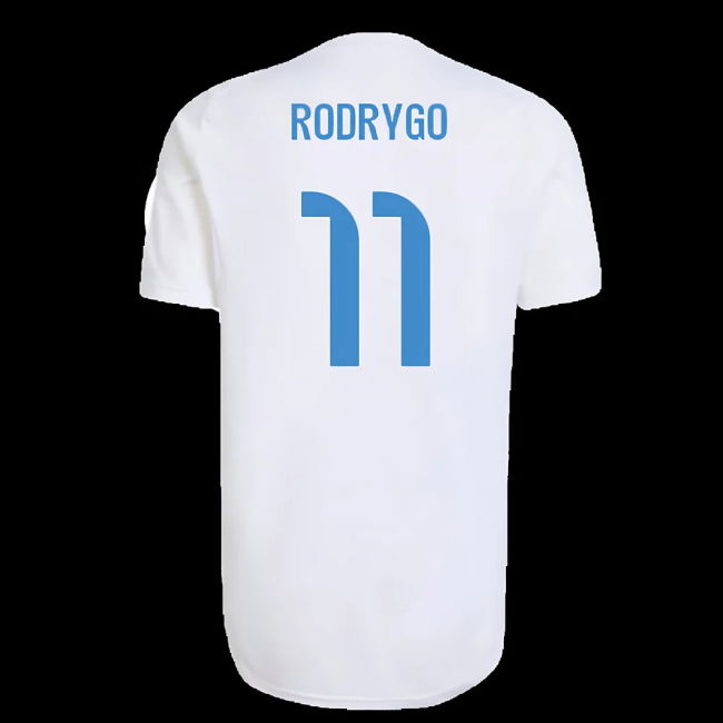 2025-2026 Real Madrid EU Training Jersey (White) (Rodrygo 11)
