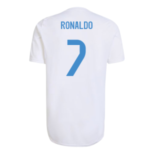2025-2026 Real Madrid EU Training Jersey (White) (Ronaldo 7)
