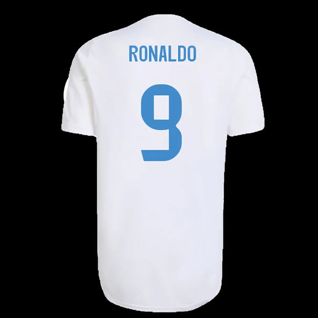 2025-2026 Real Madrid EU Training Jersey (White) (Ronaldo 9)
