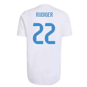2025-2026 Real Madrid EU Training Jersey (White) (Rudiger 22)