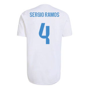 2025-2026 Real Madrid EU Training Jersey (White) (Sergio Ramos 4)