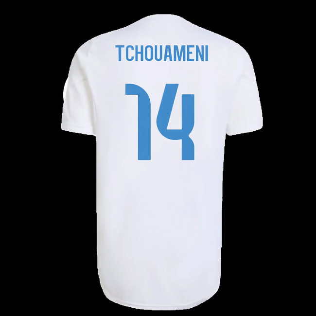 2025-2026 Real Madrid EU Training Jersey (White) (Tchouameni 14)
