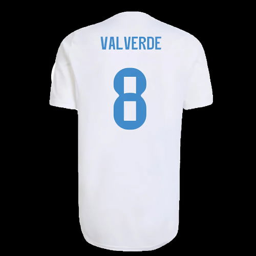 2025-2026 Real Madrid EU Training Jersey (White) (Valverde 8)