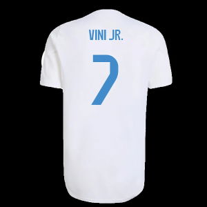 2025-2026 Real Madrid EU Training Jersey (White) (Vini Jr. 7)